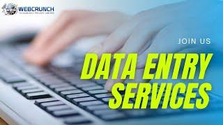 Data Entry Outsourcing Company | Data management Services | Webcrunch Technology Pvt. Ltd.