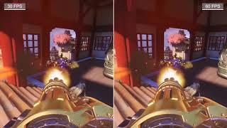 30 FPS vs  60 FPS Gaming - Overwatch