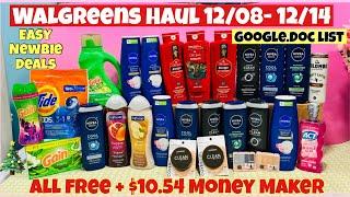 WALGREENS COUPONING HAUL 12/08- 12/14 DEALS * EASY NEWBIE FRIENDLY DEALS * ALL FREE + $10.54 MM