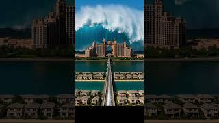 If a Tsunami Hit Atlantis Dubai  #ai #tsunami #atlantisthepalm #dubai #trending #ocean #waves #art