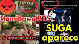 Internautas condenan insultos a BTS y HYBE en Seúl; antis callan con SUGA en Prime Video. #bts