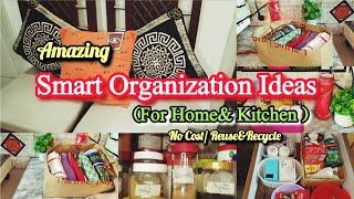 Amazing Smart Organization Ideas For Home & Kitchen|Recycle Hacks | Zero Cost Ideas & Reuse Of Waste