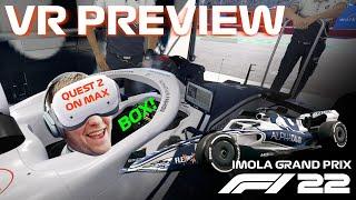 F1 22 VR Gameplay -  Imola 4k + VOICE COMMANDS