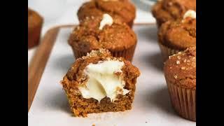 Pumpkin Spice Muffins with Cream Cheese Filling