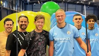 Giant Balloon Pop Battle Vs Erling Haaland, Phil Foden & Rico Lewis!