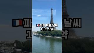 파리 여름 날씨 10초 요약