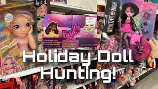 HOLIDAY DOLL HUNTING WITH MY GF! Monster High, Rainbow High and more! | Toy hunts with Lizzie (+Jay)