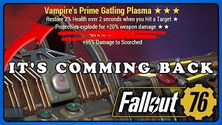 Fallout 76 PTS: Energy Explosive Weapons are Comming Back Soon. PTS New Update.