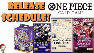 The Complete One Piece TCG Release Schedule -  BIG Update! Full Buyer's Guide! (One Piece TCG News)