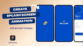 Splash Screen Animation in Figma। Ui Design Tutorial | Signup Page #ui #figmatutorial #figma