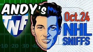 Andy's Best NFL + NHL Sniffs, Picks & Pirate Parlays 10/24/24 | TNF Vikings-Rams