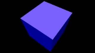 Subpixel-corrected flatshaded cube in VGA unchained mode