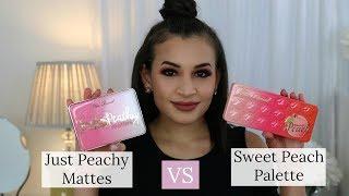 Too Faced Just Peachy Mattes Palette VS Too Faced Sweet Peach Palette