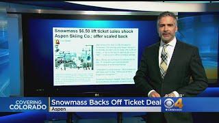 $6.50 Lift Ticket Offer Over At Aspen Snowmass