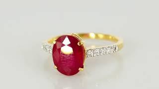 A Beautiful Ruby Ring in 18K Gold.  WhatsApp: +971 55 656 9024, +971 50 845 9432