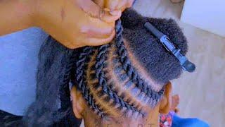 Learn how to: Protective Flat twist cornrows epc:2|| twist cornrows Majongoo Spirals @JOYCEARTS-p2p