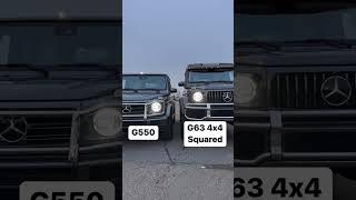 A regular G Wagon & 4x4 squared