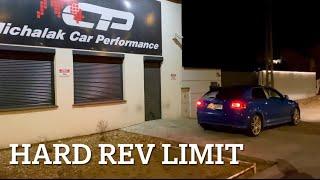 Audi S3 Hard rev limit Pops&Bang custom Exhaust TEST DRIVE