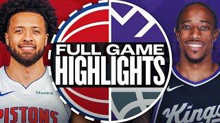 Game Recap: Pistons 114, Kings 113