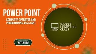 online computer class #powerpointpresenation #itiinstructor #copa #pocket computer class