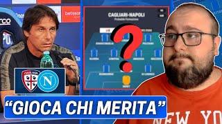 Kvaratskhelia e Lukaku IN DUBBIO? | Conferenza Conte Cagliari-Napoli