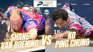 SHANE VAN BOENING VS KO PING CHUNG | PREMIER LEAGUE POOL 2024 #billiards #9ball #9ballpool #svb