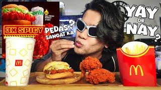 [BARU] MCDONALD'S Spicy Chicken McDeluxe 3X Spicy Burger | AYAM GORENG Mekdi 3X Spicy 2024