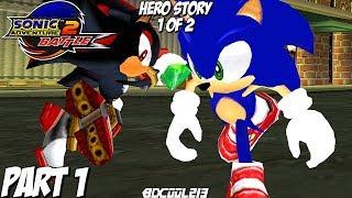 Sonic Adventure 2 Battle Gameplay Walkthrough Part 1 - Hero Story