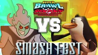 Dark Danny Phantom vs Rico II | Super Brawl Showdown v0.3.1b Full Match Gameplay