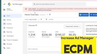 How Maintain ecpm | high ecpm adx| Stable ecpm new Tric  | Ecpm Boost get adx approval free