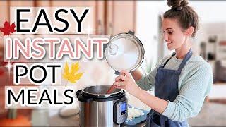 4 EASY INSTANT POT RECIPES PERFECT FOR FALL // EASY DINNER IDEAS // FALL RECIPES