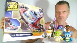 All The Star Wars Young Jedi Adventures Figures Ride The Crimson Firehawk Hasbro Unboxing Review