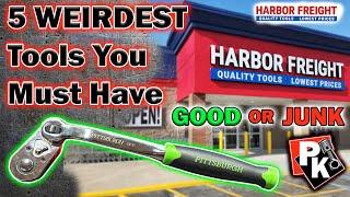 5 WEIRDEST HARBOR FREIGHT TOOLS!!! #harborfreight #tools #toolreviews #icon #toolboxtour #handtools