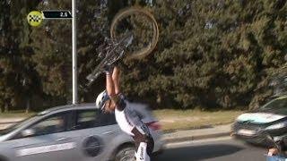 Marcel Kittel "smashing" his bike after his bar broke -  Tirreno - Adriatico 2014