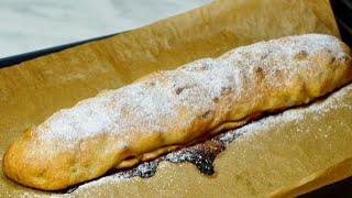 In 5 minutes of work! Apple pie Strudel that melts in your mouth! Without eggs and without butter!