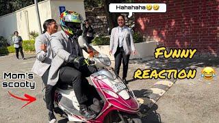 Taking My Mom’s scooty pep To College  | Kawasaki z900 To scooty