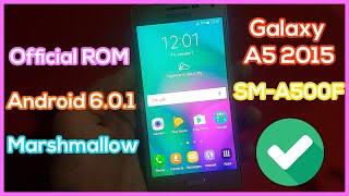 How Install Stock ROM on Galaxy A5 2015 SM-A500F Android 6.0.1 Marshmallow