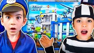 LEGO CITY Police Costume Pretend Play! | Playing With Legos and Fun Skits for Kids | JackJackPlays