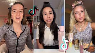 Makeup Tutorial Tiktok Compilation - GRWM  ( Get Ready With Me ) ️(Skincare, Makeup, Outfits) 1055