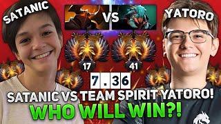 SATANIC vs TEAM SPIRIT YATORO! WHO WILL WIN?! | SATANIC plays on CHAOS KNIGHT in NEW PATCH 7.36!