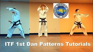 ITF 1st dan Patterns Tutorials | Kwang Gae | Po Eun | Ge Baek