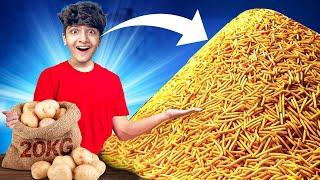 How many French fries will you get from 20kg of potatoes?