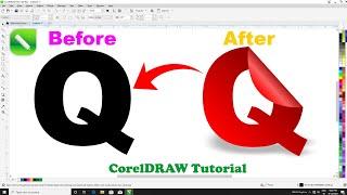 Amazing 3D Logo Design | Letter Q Logo Design ideas in Coreldraw