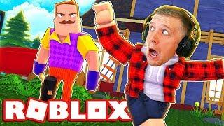 ПОБЕГ от ПРИВЕТ СОСЕДА в ROBLOX! Открыл все двери соседа ПАПА в ROBLOX СТАЛ ПРИВЕТ СОСЕДОМ на FFGTV