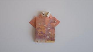 10 Euro Origami T-Shirt | How To Fold A Euro Origami T-Shirt With A 10 Euro Note