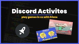 [NEW] Discord Activities/Minigames | Nextcord