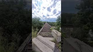 Exploring abandoned Oklahoma railroad Bridge  lost and found join us #oklahomamudlarker 