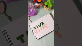 Colorful Name Lettering ideas️#lettering #calligraphy #shorts #viralshorts