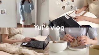 【VLOG#60】ENG)夏休み前に帰省l期末テストと最終課題に追われる|大学生vlogla few days in my life|study in the morning