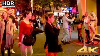 [4K HDR] Reeperbahn ST Pauli  NIGHT LIFE Hamburg Red Light District 2023. Germany  Summer 2023